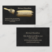 Professionele elegante moderne schilderservice visitekaartje (Voorkant / Achterkant)