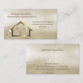 Professionele elegante moderne schilderservice visitekaartje (Voorkant / Achterkant)