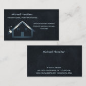 Professionele elegante moderne schilderservice visitekaartje (Voorkant / Achterkant)