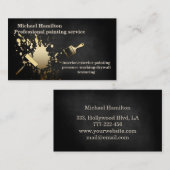 Professionele elegante moderne schilderservice visitekaartje (Voorkant / Achterkant)