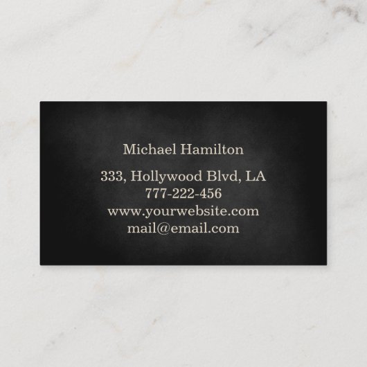 Professionele elegante moderne schilderservice visitekaartje (Achterkant)