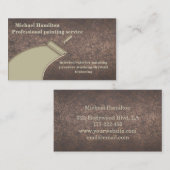 Professionele elegante moderne schilderservice visitekaartje (Voorkant / Achterkant)