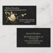 Professionele elegante moderne schilderservice visitekaartje (Voorkant / Achterkant)