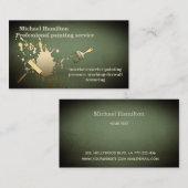 Professionele elegante moderne schilderservice visitekaartje (Voorkant / Achterkant)