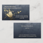 Professionele elegante moderne schilderservice visitekaartje (Voorkant / Achterkant)