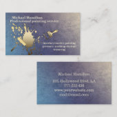 Professionele elegante moderne schilderservice visitekaartje (Voorkant / Achterkant)
