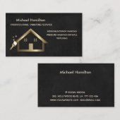 Professionele elegante moderne schilderservice visitekaartje (Voorkant / Achterkant)