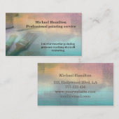 Professionele elegante moderne schilderservice visitekaartje (Voorkant / Achterkant)