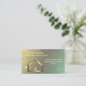 Professionele elegante moderne schilderservice visitekaartje (Staand voorkant)