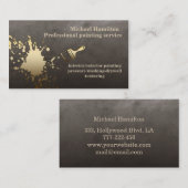 Professionele elegante moderne schilderservice visitekaartje (Voorkant / Achterkant)