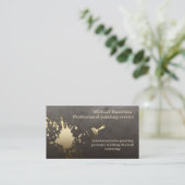 Professionele elegante moderne schilderservice visitekaartje (Staand voorkant)