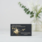 Professionele elegante moderne schilderservice visitekaartje (Staand voorkant)