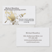 Professionele elegante moderne schilderservice visitekaartje (Voorkant / Achterkant)