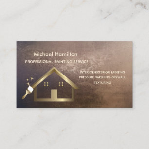 Professionele elegante moderne schilderservice visitekaartje