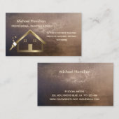 Professionele elegante moderne schilderservice visitekaartje (Voorkant / Achterkant)