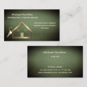 Professionele elegante moderne schilderservice visitekaartje (Voorkant / Achterkant)