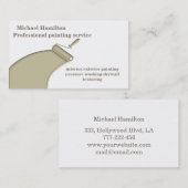 Professionele elegante moderne schilderservice visitekaartje (Voorkant / Achterkant)