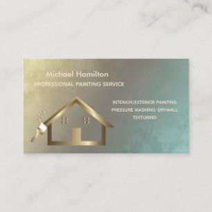 Professionele elegante moderne schilderservice visitekaartje
