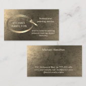 Professionele elegante moderne schilderservice visitekaartje (Voorkant / Achterkant)
