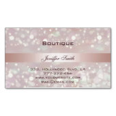 Professionele elegante moderne schitterende kerkgl visitekaartje magneet (Voorkant)