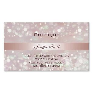 Professionele elegante moderne schitterende kerkgl visitekaartje magneet