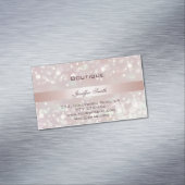 Professionele elegante moderne schitterende kerkgl visitekaartje magneet (Voorbeeld)