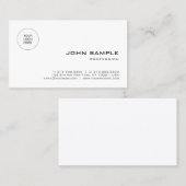 Professionele Elegante Moderne Sjabloon Upload Log Visitekaartje (Voorkant / Achterkant)