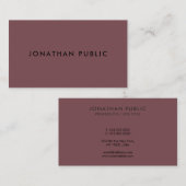 Professionele elegante moderne Sjabloon Visitekaartje (Voorkant / Achterkant)