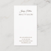 Professionele elegante moderne verblinding visitekaartje (Achterkant)