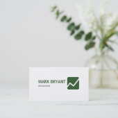 Professionele Elegante Moderne Witte Eenvoud Visitekaartje (Staand voorkant)