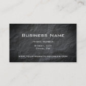 Professionele elegante moderne zwarte leisteen visitekaartje (Achterkant)