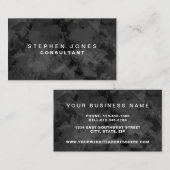 Professionele Elegante Moderne Zwarte Plain Waterv Visitekaartje (Voorkant / Achterkant)
