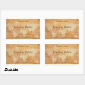 Professionele Elegante Nostalgische Oude Papier Ki Rechthoekige Sticker (Vel)