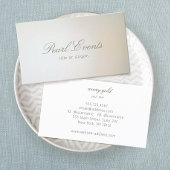 Professionele Elegante Parel Geïnspireerde Gradiën Visitekaartje