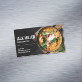 Professionele Elegante Persoonlijke Chef Catering Magnetisch Visitekaartje (Voorbeeld)