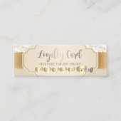 Professionele, elegante professionele Gold Hearts Klantenkaartje (Voorkant)