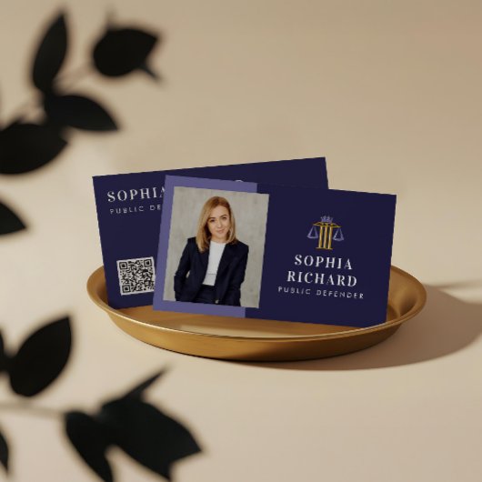 Professionele Elegante Rechtvaardigheid Schaal adv Visitekaartje