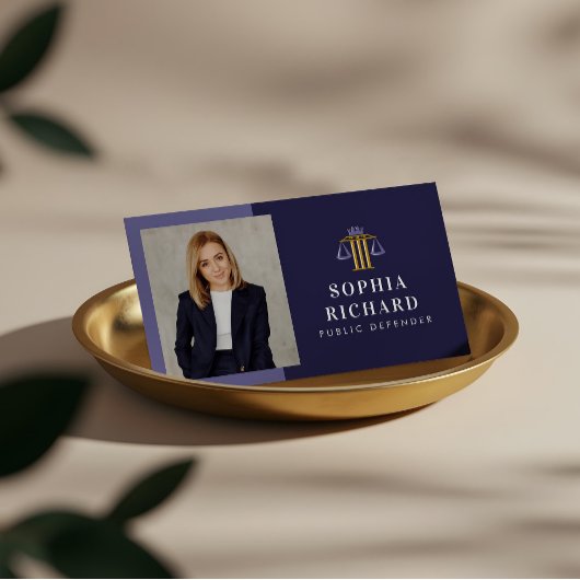 Professionele Elegante Rechtvaardigheid Schaal adv Visitekaartje