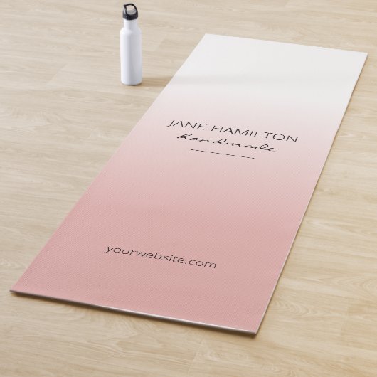 Professionele Elegante Roze Oefenmat Yogamat (In situ)