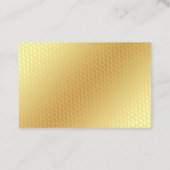 Professionele elegante Sjabloon Gold look Modern Visitekaartje (Achterkant)