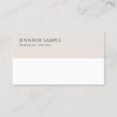 Professionele elegante Sjabloon Moderne Eenvoudige Visitekaartje (Voorkant)