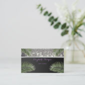 Professionele elegante stijlvolle afbeelding, palm visitekaartje (Staand voorkant)