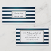 Professionele elegante stripjes van elegante metal visitekaartje (Voorkant / Achterkant)