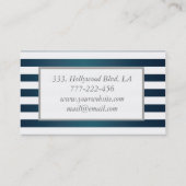 Professionele elegante stripjes van elegante metal visitekaartje (Achterkant)