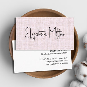 Professionele Elegante Textuur Roze Pastel Visitekaartje