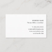 Professionele elegante textuur - zwarte gouden str visitekaartje (Achterkant)