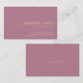Professionele Elegante Trendy Zijdeafwerking Moder Visitekaartje (Voorkant / Achterkant)