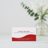 Professionele, elegante, unieke beveiligingsanalis visitekaartje (Staand voorkant)