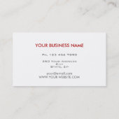 Professionele, elegante, unieke beveiligingsanalis visitekaartje (Achterkant)