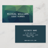 Professionele Elegante Unieke Moderne Veelhoek Visitekaartje (Voorkant / Achterkant)